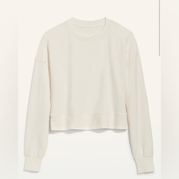 Old Navy Long Sleeve Live In Cropped French Terry Sweater! - Picture 5 of 11